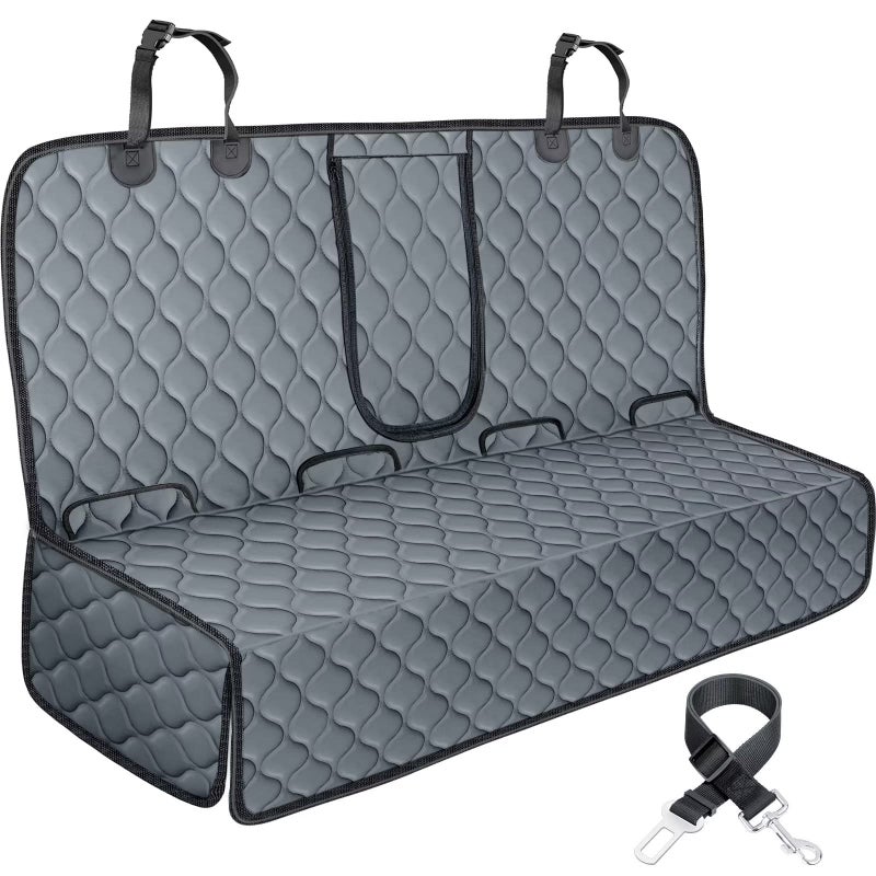 URPOWER غطاء مقعد السيارة للكلاب من URPOWER للمقعد الخلفي - واقي مقعد السيارة المقاوم للماء لمقعد الأطفال والحيوانات الأليفة، أغطية مقاعد غير قابلة للانزلاق للسيارات الكبيرة والشاحنات - Image 1